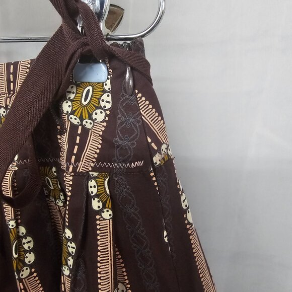 Cue Skirt Boho Twee Fairy Hippie Peasant Festival Brown Pink Retro 10 - Picture 6 of 11